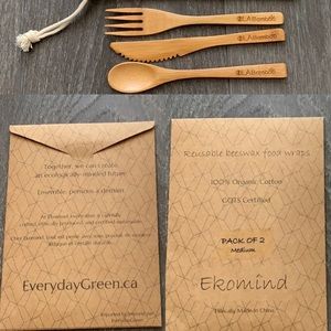 🆕 Beeswax Wraps and Bamboo Cutlery